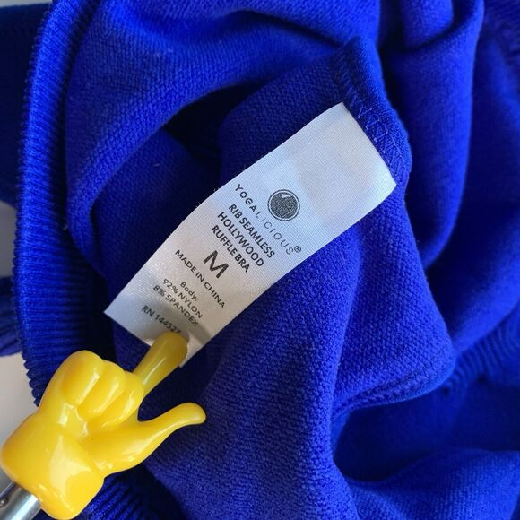 Yogalicious Women's Seamless Bra Blue Size M - Picture 5 of 6